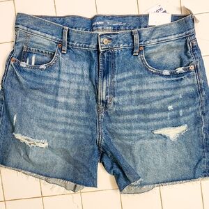 Old Navy Blue Distressed Denim Shorts